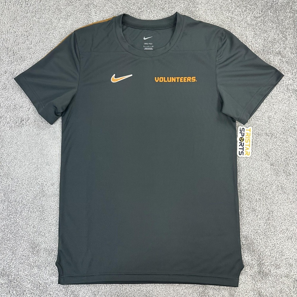 Tennessee Volunteers Shirt Mens Small Gray NCAA Football Nike Dri Fit UPF 40+ UT